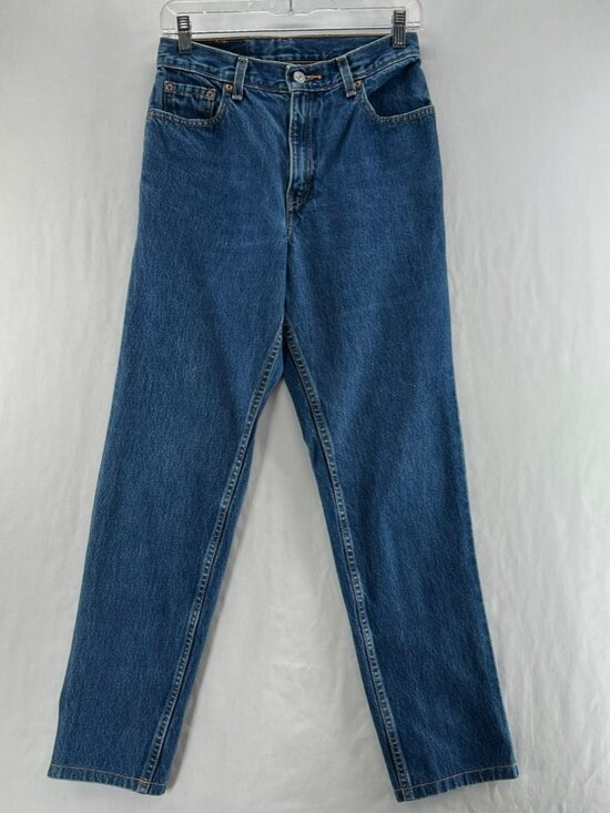Levis 550 Jeans Womens 6 Reg Relaxed Fit Tapered Leg High Rise Denim Medium Wash - Picture 1 of 11